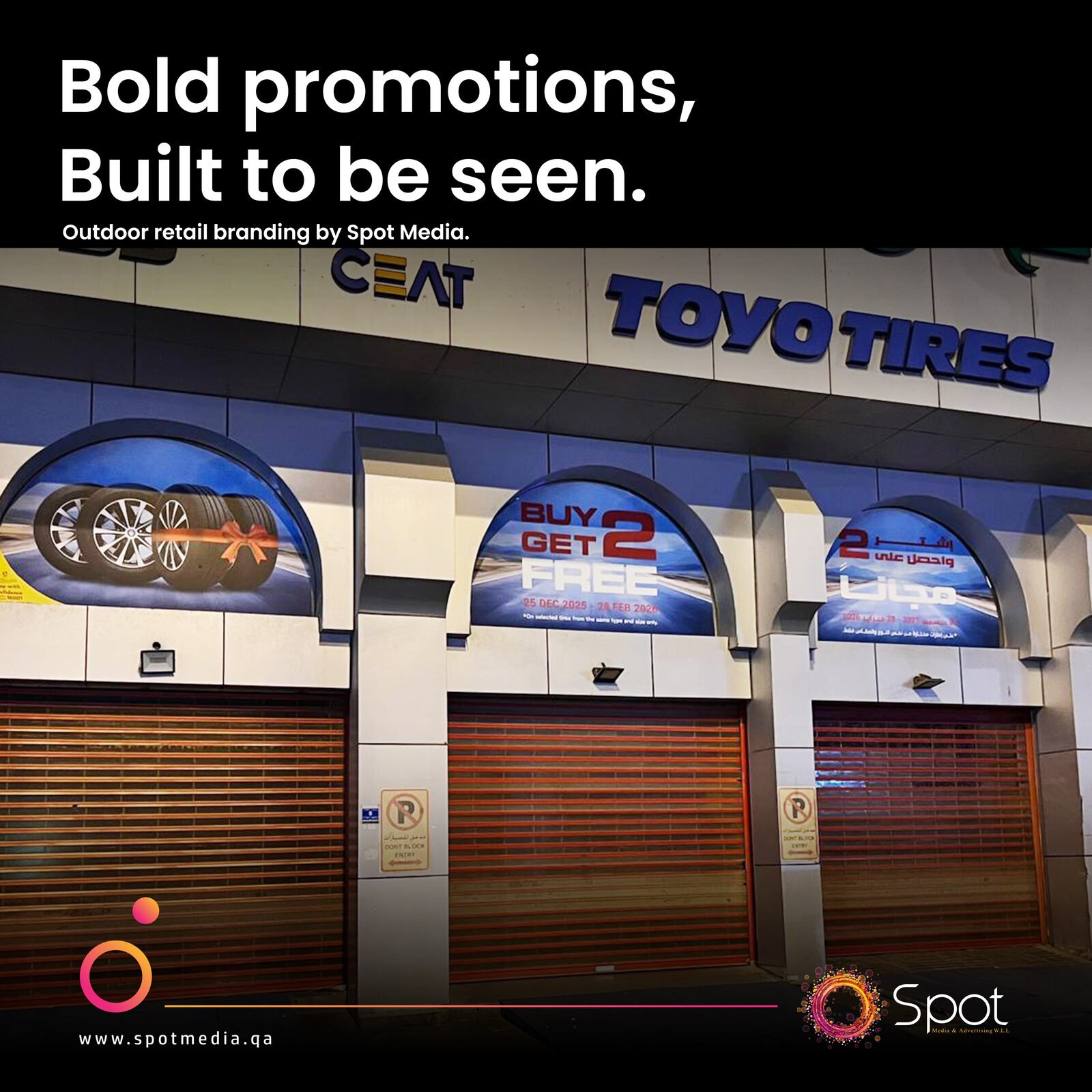 Bold promotions built to be seen