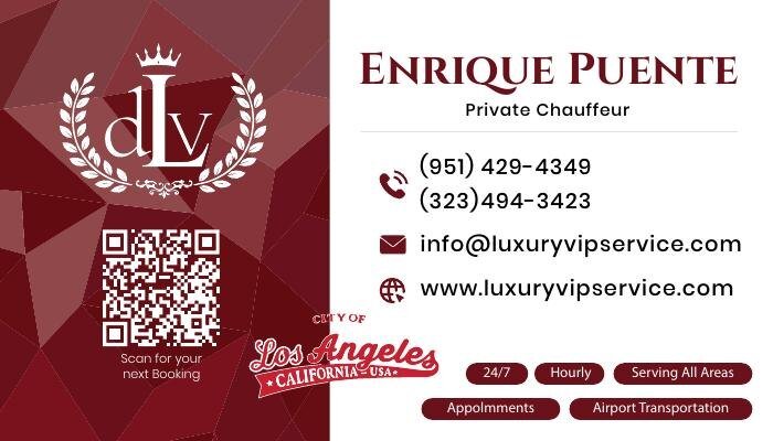 Luxury VIP business card front