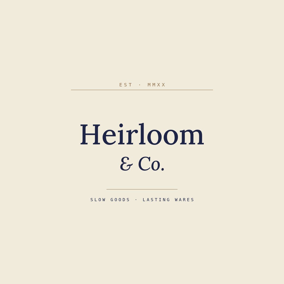 Heirloom & Co. wordmark logo